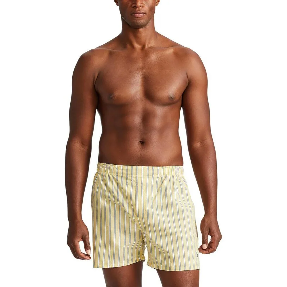 Men's Classic Fit Cotton Woven Boxers 3 Pack